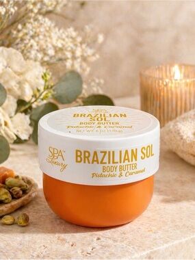 Brazilian Sol Pistachio & Caramel Body Butter - 6 oz - New!